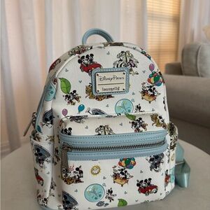 Disney Kids Backpack - White and Light Blue